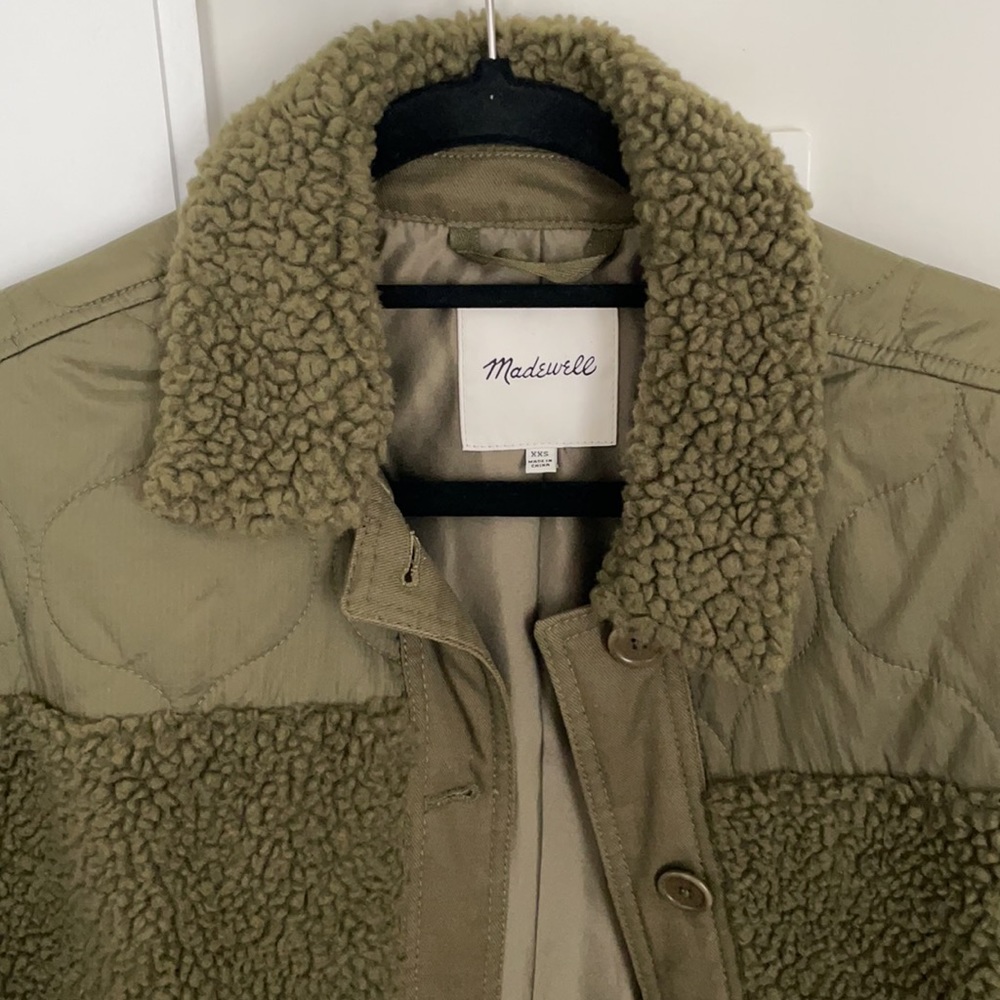 Madewell Quilted Sherpa Jacket - Picture 2 of 10
